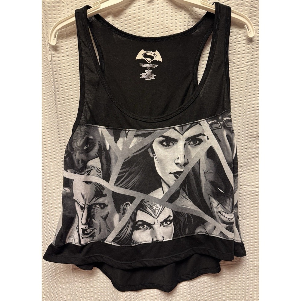 DC Comics‎ Batman vs Superman Dawn of Justice Sublimation Tank Top Women's SZ L